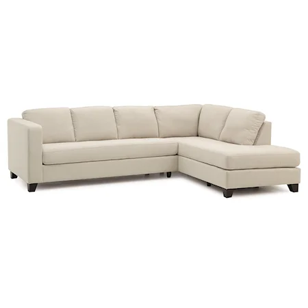 Contemporary Sectional Sofa with Right Facing Chaise